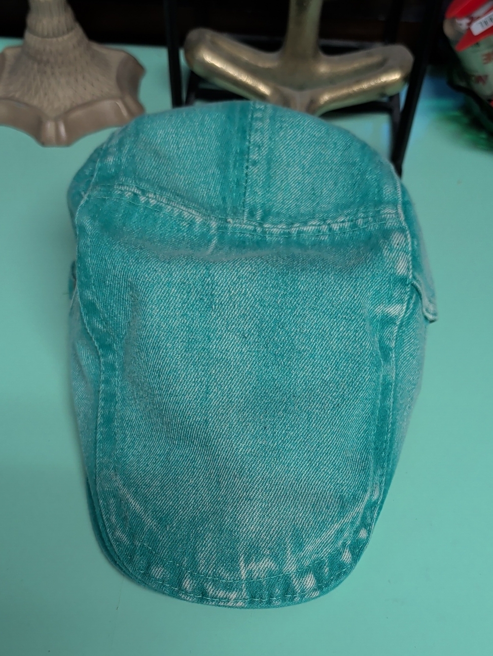 Amazon Teal Denim Cap